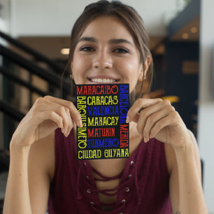 Cartão postal de Nomes de Cidade de Caracas na Ven