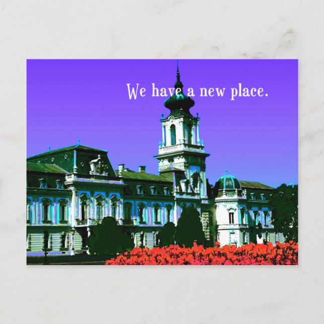 Cartão Postal De Novo Endereço 'Temos Um Novo Ende (Frente)