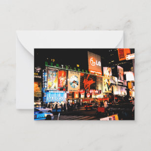 Cartão Postal de NYC Times Square Broadway Nova Yo