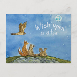 Cartão Postal de Observação de Estrelas dos Amigos