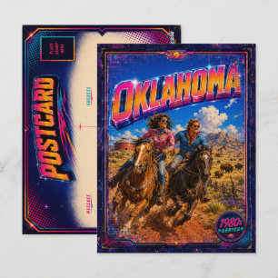 Cartão postal de Oklahoma dos anos 80 Retro