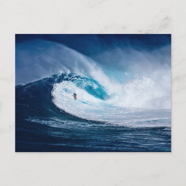 Cartão postal de onda de surfe (Frente)