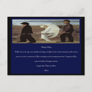 Cartão postal de oração de cura para os doentes