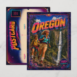 Cartão postal de Oregon dos anos 80 Retro