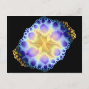 cartão postal de ouriço-do-mar