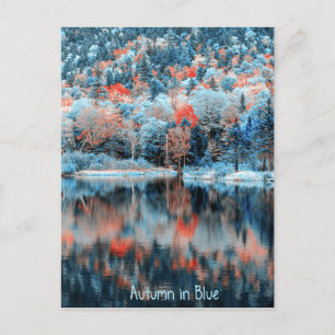 Cartão postal de Outono em Azul