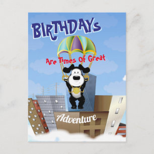 Cartão postal de paisagem urbana Paratrooper