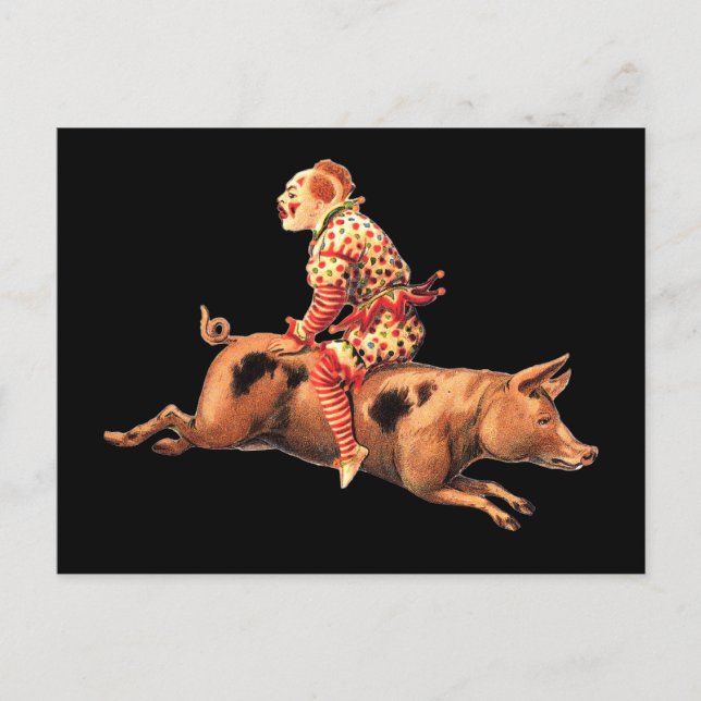 Cartão Postal de Palhaço Insano (Frente)