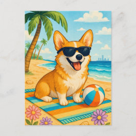 Cartão postal de Palm Beach de Corgi