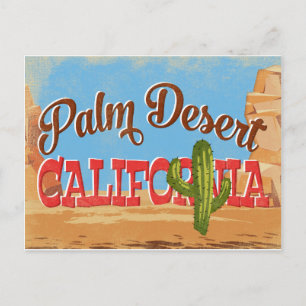 Cartão Postal de Palm Desert Califórnia Deserto Re