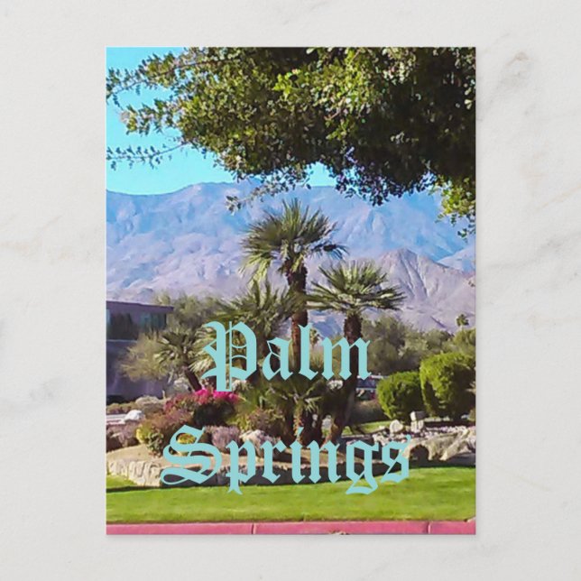 Cartão postal de Palm Springs Califórnia (Frente)