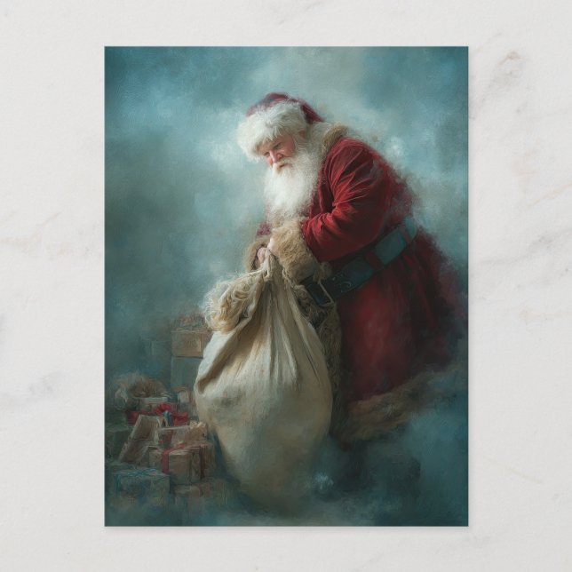 Cartão postal de Papai Noel (Frente)