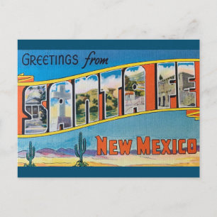 Cartão postal de papais noeis Fe, Novo México