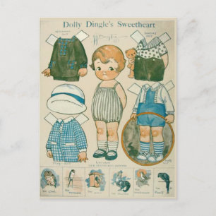 Cartão Postal de Papel Dolly Dingle's Querido