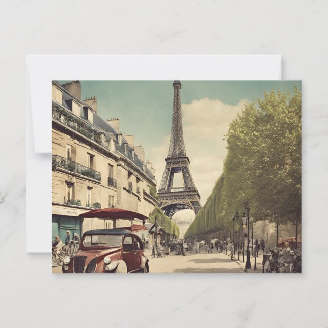 Cartão Postal de Paris (Frente)