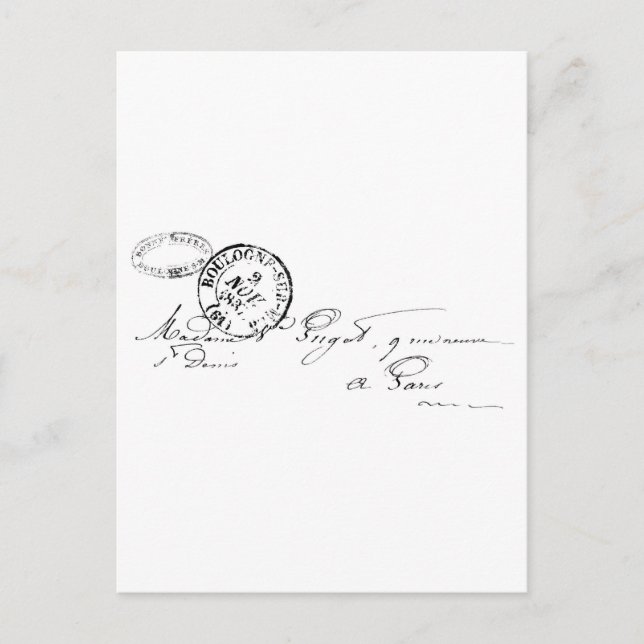 Cartão Postal De Paris (Frente)
