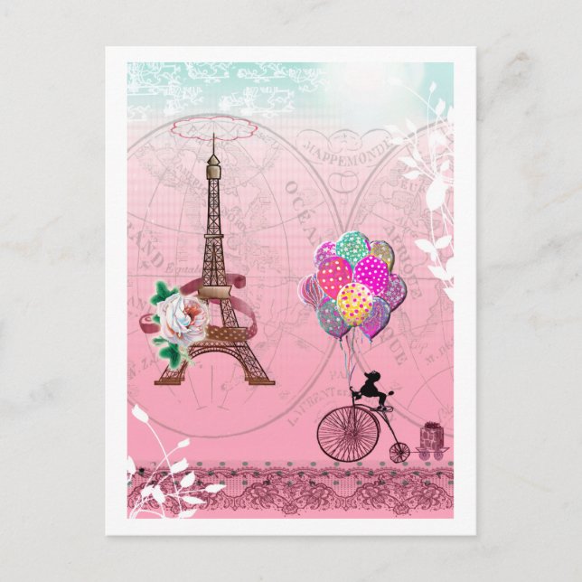 Cartão Postal de Paris (Frente)
