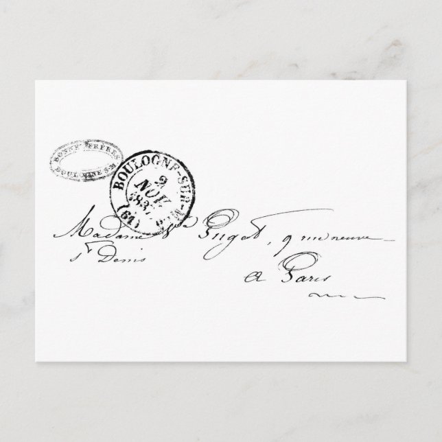 Cartão Postal De Paris (Frente)