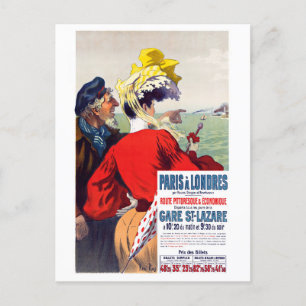 Cartão Postal De Paris a Londres