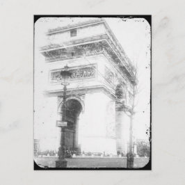 Cartão Postal de Paris, Arco do Triunfo, P&B