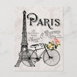 Cartão Postal De Paris com Amor