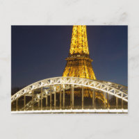 Cartão postal de Paris Eiffel Tower Ilumination Br