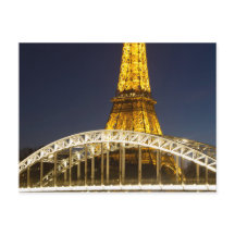 Cartão postal de Paris Eiffel Tower Ilumination Br