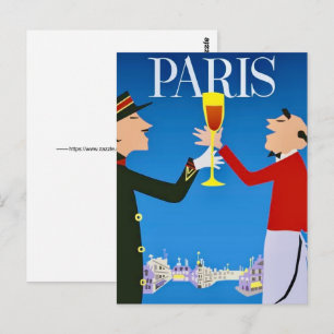Cartão postal de Paris França