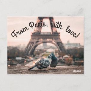 cartão postal de Paris, França