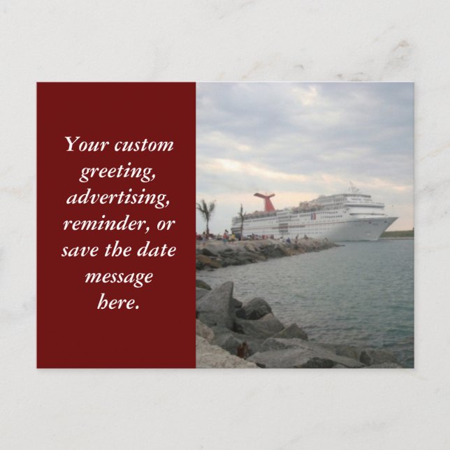 Cartão postal de partida de Port Canaveral (Frente)