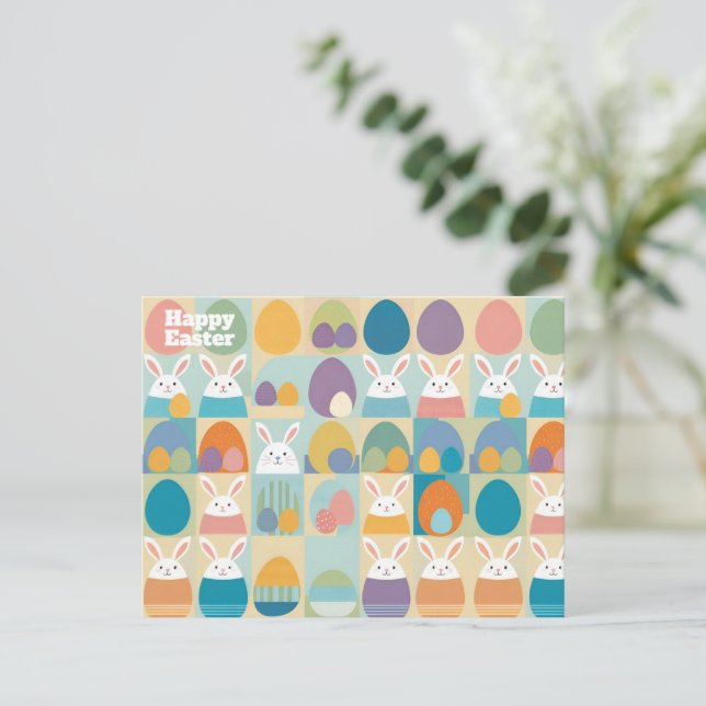 Cartão postal de páscoa (Em pé/Frente)