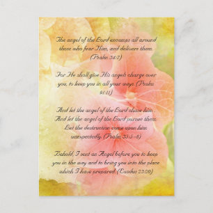 Cartão postal de passagem bíblia