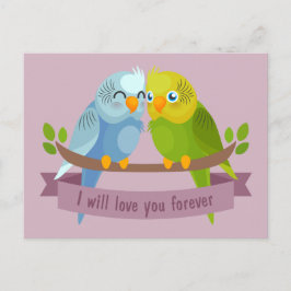 Cartão postal de Pássaros de Amor