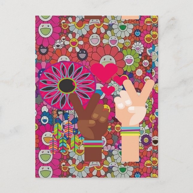 Cartão postal de paz (Frente)