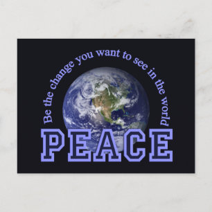 Cartão postal de paz, personalizar