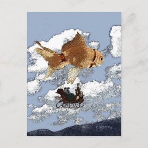 Cartão Postal de Peixe Dourado