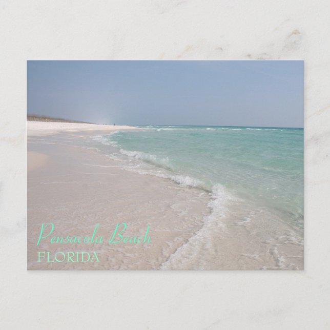 Cartão postal de Pensacola Beach, Flórida (Frente)
