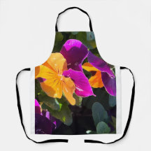 Cartão Postal de Pensamentos Laranja e Roxo