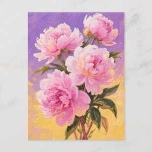 Cartão postal de peões cor-de-rosa