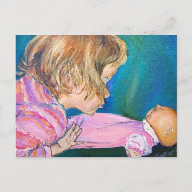 Cartão Postal de Pijamas Rosa (Frente)