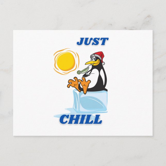 Cartão Postal de Pinguim (Frente)