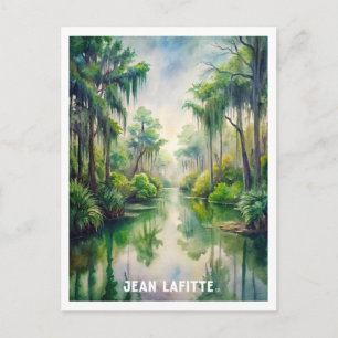 Cartão postal de pintura aquarela do Parque Jean L