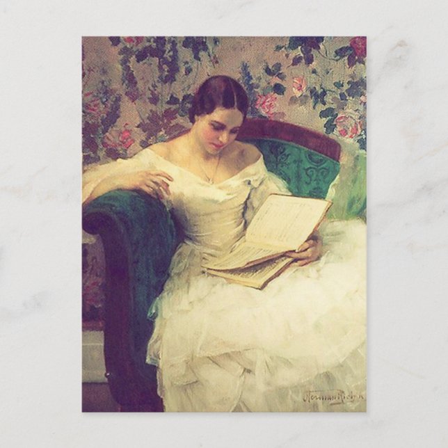 Cartão Postal de Pintura Clássica (Frente)