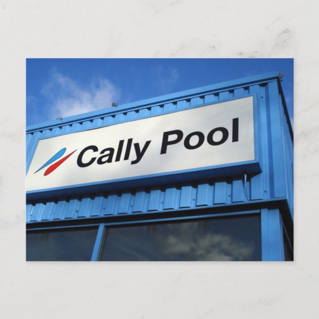 Cartão postal de Piscina de chamada (Frente)