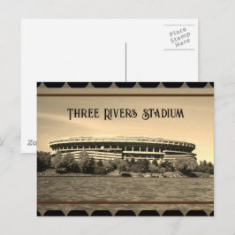 Cartão postal de Pittsburgh - Estádio Three Rivers