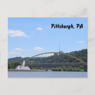 Cartão Postal de Pittsburgh Souvenir de Férias na