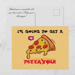Cartão Postal de Pizza