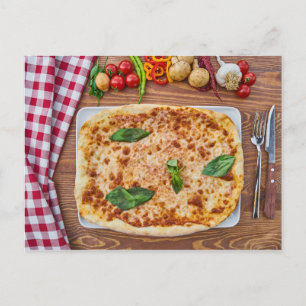 Cartão postal de pizza