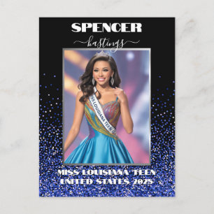 Cartão postal de placa automática Glitter Real Gli