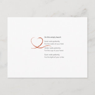 Cartão postal de Poema de Amor